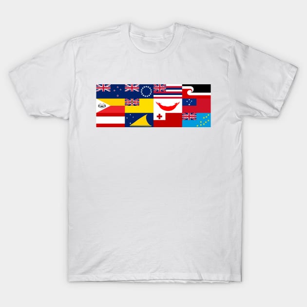 Flags of Polynesia T-Shirt by OrangeCup